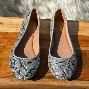 Mix No. 6 glitter flats Sz. 8.5